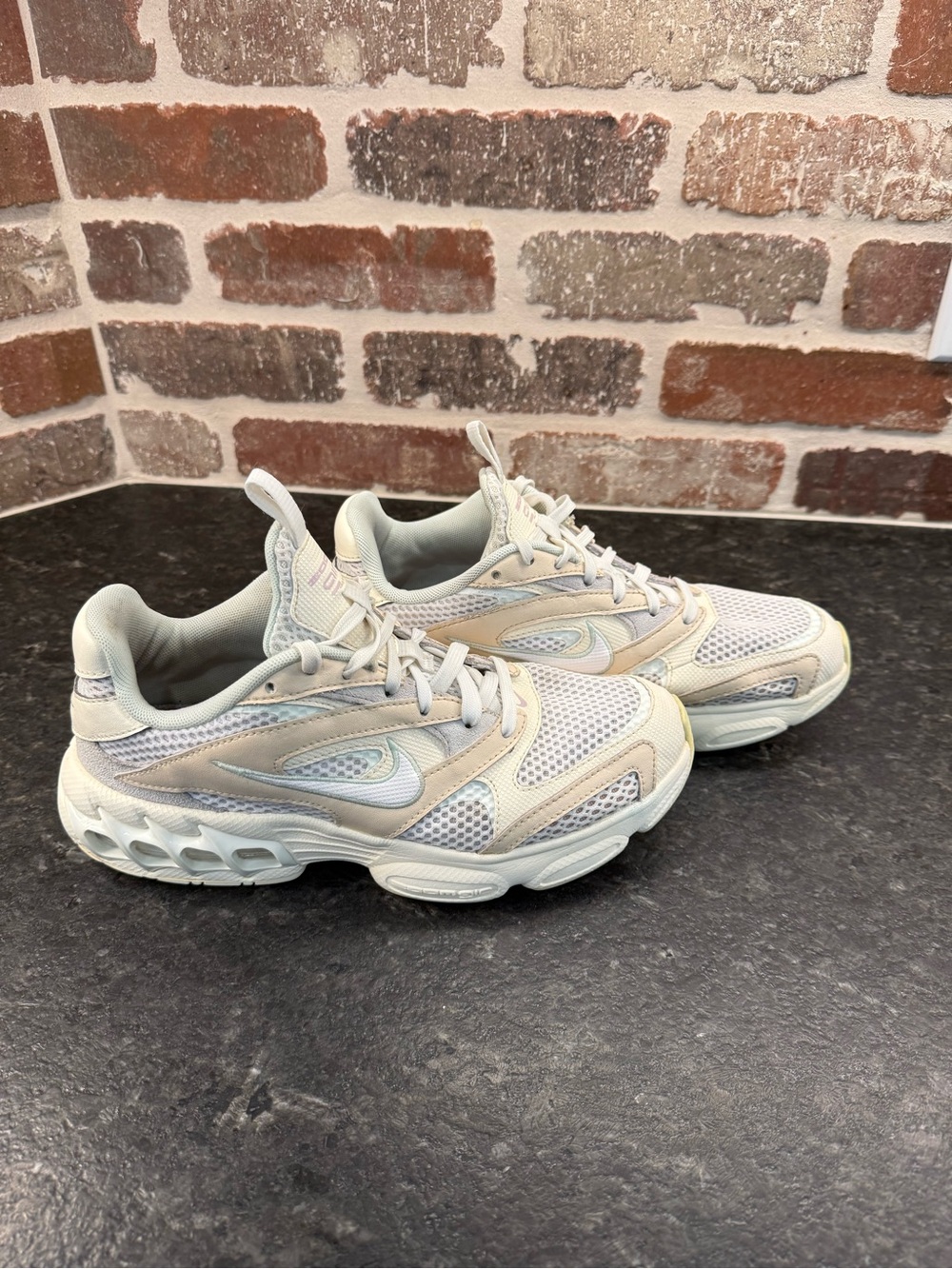 Nike Zoom Air Fire Chunky Sneakers - Pearl White / Pale Ivory - Women's 8